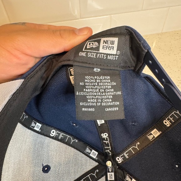 New Era NFL Denver Broncos 9FIFTY Snapback Hat Navy Orange White Logo Adjustable - Picture 6 of 6